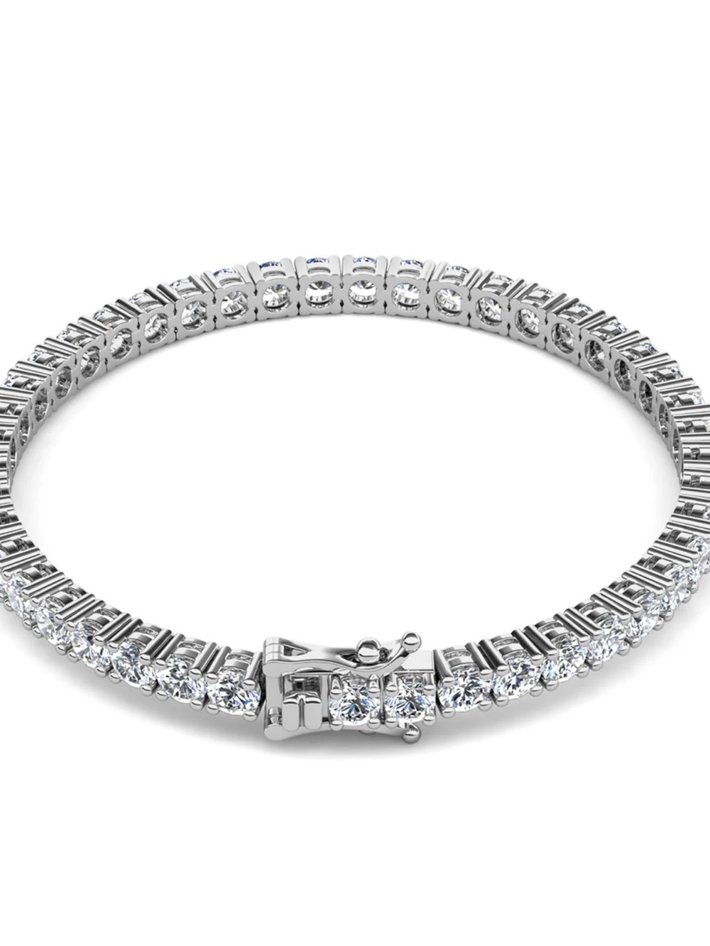Cate & Chloe ~18k White Gold Plated Tennis Bracelet